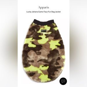 Apparis Lucky Khaki Camo dog sweater